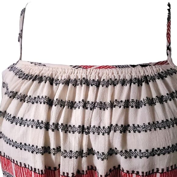 Madewell Sicily Cotton Multicolor Maxi Women's Size XXS DRESS - Picture 8 of 11